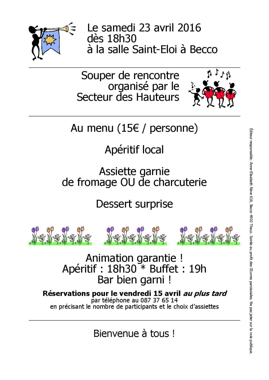 2016 Invitation Souper des Hauteurs